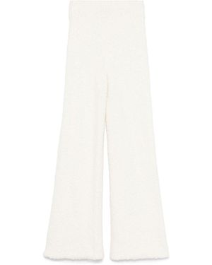 SWANNE STUDIO Bouclé Trousers - White