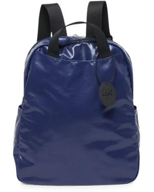 Jack Gomme Lami Coated Backpack - Blue