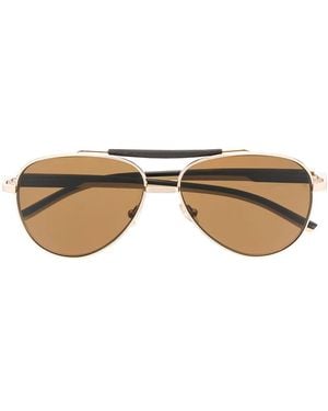 Tag Heuer Lunettes De Soleil À Monture Aviateur - Métallisé