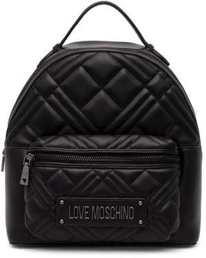 Love Moschino キルティング バックパック - ブラック