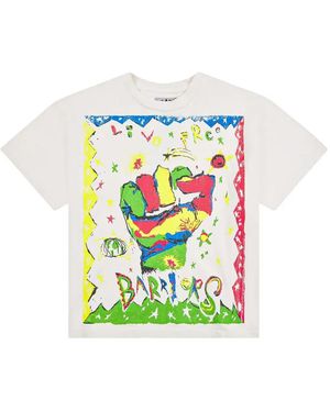 Barriers Graphic-Print T-Shirt - White