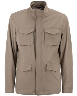 Herno Veste À Poches À Rabat - Gray