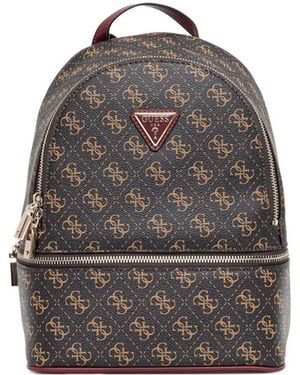 Guess Monogram Zip Backpack - Grey