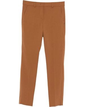 Sportmax Slit Trousers - Brown