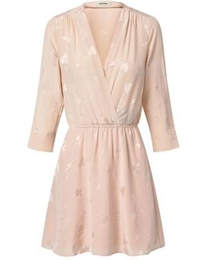 Zadig & Voltaire Vestido corto de seda - Rosa