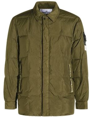 Stone Island Long-Sleeves Coat - Green
