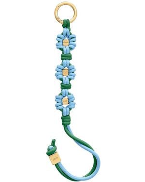Maison De Sabre Wristlet Leather Charm - Blue