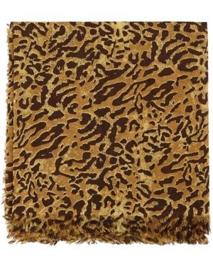 Isabel Marant Alecia Schal Mit Leopardenprint - Mettallic