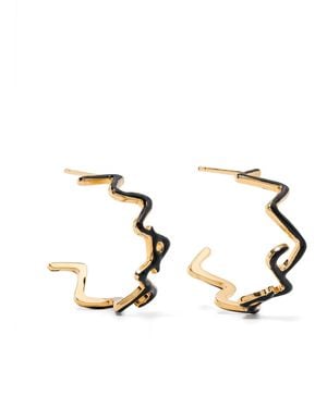 Marni Logo Earrings - Natural