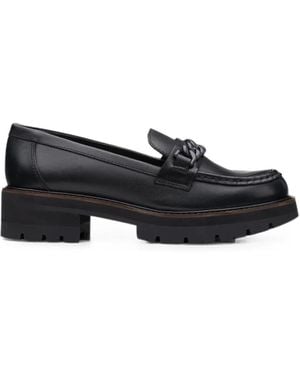 Clarks Orianna Edge Chain-Link Loafers - Black