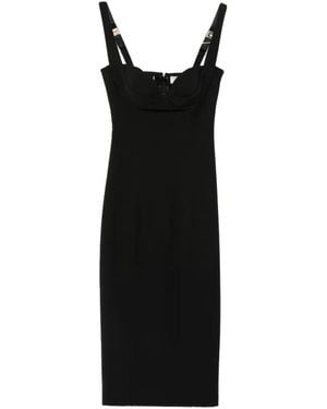 Elisabetta Franchi Robe Sans Manches À Encolure Cœur - Black