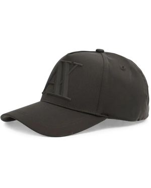 ARMANI EXCHANGE Cappello Da Baseball Con Logo Goffrato - Nero