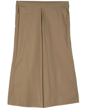 Roberto Collina High-Waist Palazzo Trousers - Brown