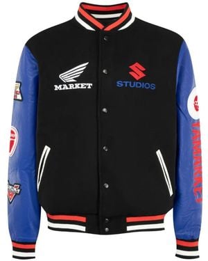 Market Sponsorship Varsity Jacket - Blue