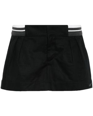 Nike Swoosh Twill Mini Skirt - Black