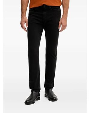 BOSS Logo-Patch Slim Trousers - Black