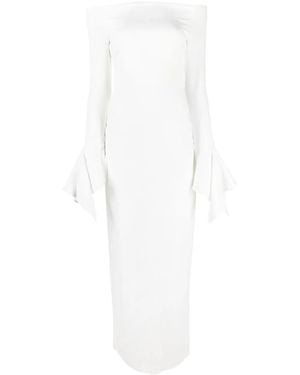 Solace London Amalie Off-Shoulder Maxi Dress - White