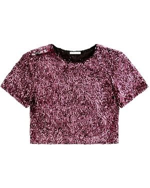 Area Top Con Lentejuelas - Rojo