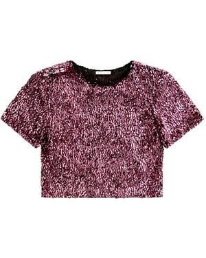 Area Sequin Top - Red