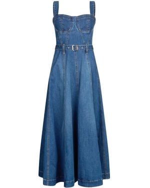 Liu Jo Denim Bustier Dress - Blue