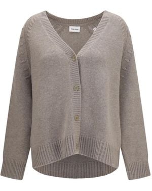 P.A.R.O.S.H. V-Neck Cashmere Cardigan - Grey