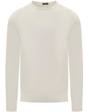 ZEGNA ウール セーター - ホワイト