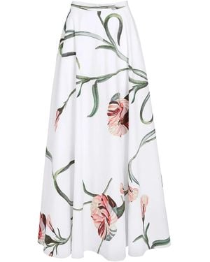 Giambattista Valli Klassischer Maxirock - Weiß