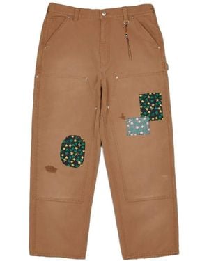 Mastermind Japan X Sean Wotherspoon Patchwork-Detail Trousers - White
