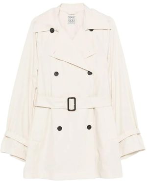 TOTEME Gabardina Con Doble Botonadura Y Cinturón - Blanco