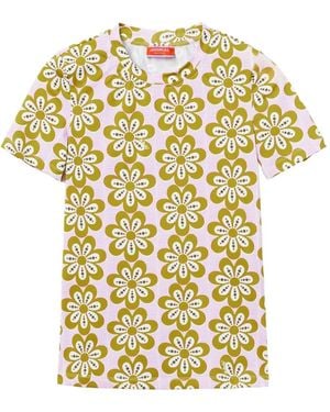 La DoubleJ T-Shirt À Fleurs - Métallisé
