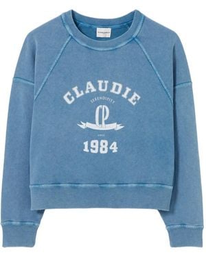 Claudie Pierlot ロゴ スウェットシャツ - ブルー