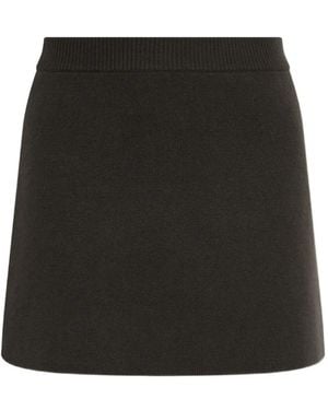 Lisa Yang Clare Knitted Mini Skirt - Black