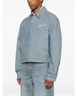 Jacquemus Veste Zippée À Détail De Logo - Blue