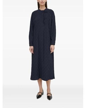 Résumé Tie-Detailing Midi Dress - Blue