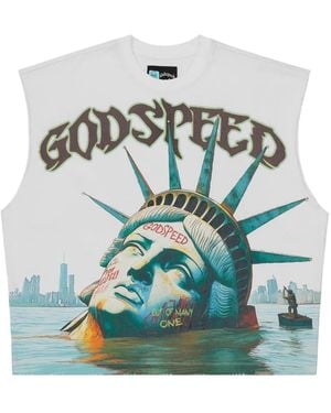 Godspeed Sunken Liberty Sleeveless T-Shirt - Blue