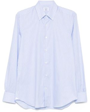 Mazzarelli Striped-Pattern Shirt - White