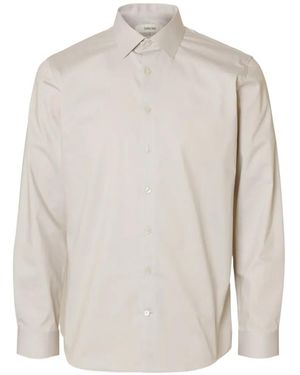 SELECTED Buttoned Shirt - White