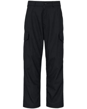 Comme des Garçons Pinstripe-Pattern Cargo Pants - Black