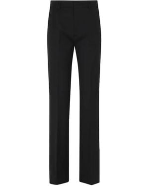 Seventy Pressed-Crease Belt-Loops Pants - Black
