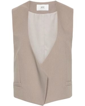 Ami Paris Open-Front Waistcoat - Multicolor