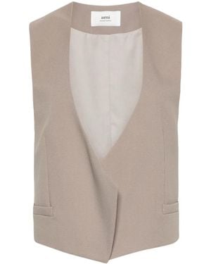 Ami Paris Open-Front Waistcoat - Multicolor