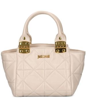 Just Cavalli Quilted Tote Bag - Natural