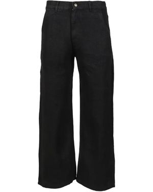 No Maintenance Wide-Leg Jeans - Black