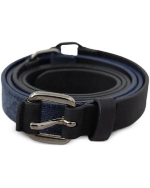 CoSTUME NATIONAL Reversible Textured-Finish Belt - Black