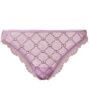 Twinset Lace-Trimmed Briefs - Pink
