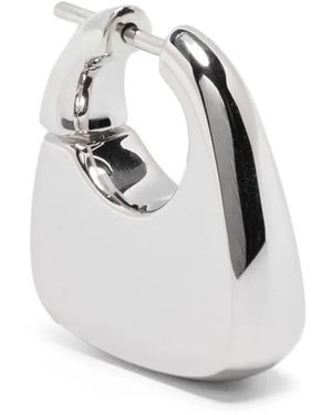 Maria Black Medium Tote Earring - White