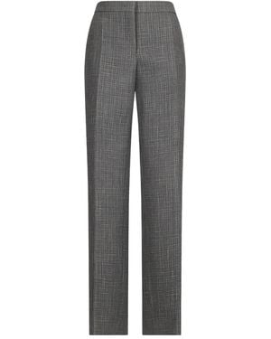 Jil Sander Virgin Wool-Blend Trousers - Grey