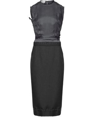 Maison Margiela Panelled Pencil Dress - Black