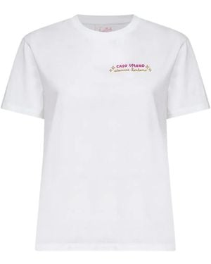 MC2 Saint Barth Embroidered Cotton T-Shirt - White