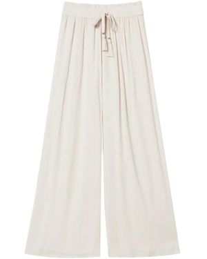 Twinset Crepon Palazzo Pants - White